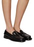 Figure View - Click To Enlarge - HEREU - Sineu Leather Loafers