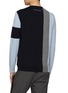 Back View - Click To Enlarge - SOUTHCAPE - Logo Badge Colourblock Knit Sweater