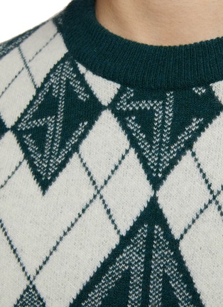  - SOUTHCAPE - Argyle Logo Intarsia Crewneck Knit Sweater