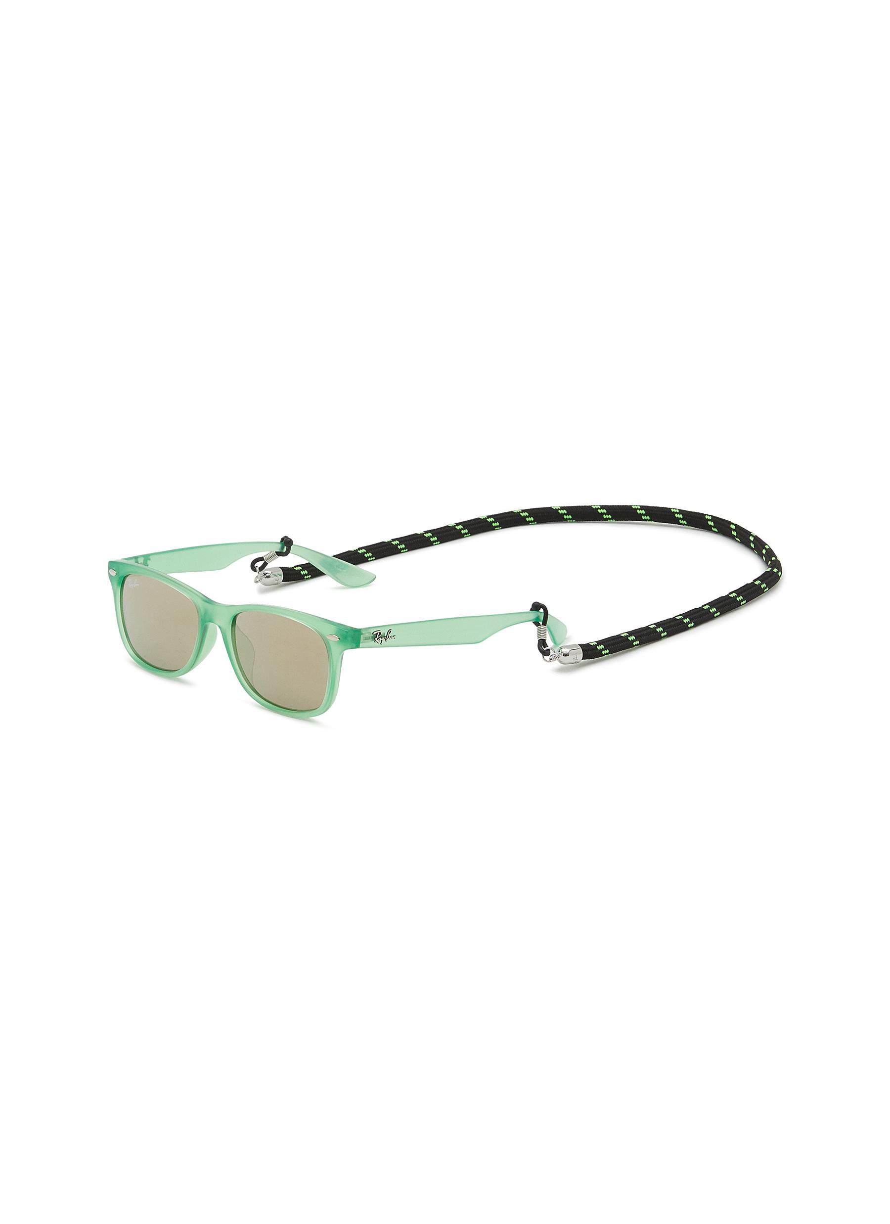 New Wayfarer Mountain Acetate Junior Sunglasses With Retainer