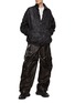 Figure View - Click To Enlarge - WE11DONE - Crinkled Zip Up Jacket