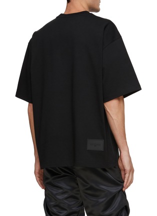 Back View - Click To Enlarge - WE11DONE - Logo Print Short Sleeve Crewneck T-Shirt
