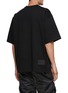 Back View - Click To Enlarge - WE11DONE - Logo Print Short Sleeve Crewneck T-Shirt