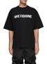Main View - Click To Enlarge - WE11DONE - Logo Print Short Sleeve Crewneck T-Shirt