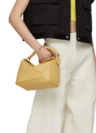 Figure View - Click To Enlarge - LOEWE - Small ‘Puzzle’ Calfskin Leather Crossbody Bag