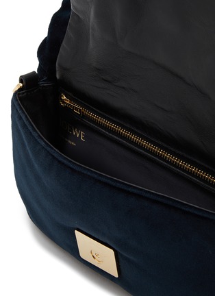 Detail View - Click To Enlarge - LOEWE - Mini ‘Goya’ Velvet Puffer Shoulder Bag