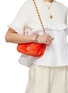 Figure View - Click To Enlarge - LOEWE - Mini Goya Velvet Puffer Shoulder Bag