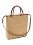 Detail View - Click To Enlarge - LOEWE - ‘Standard’ A4 Logo Intarsia Raffia Tote Bag