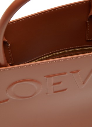 Detail View - Click To Enlarge - LOEWE - Standard A4 Logo Debossing Calfskin Leather Tote Bag