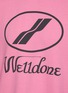 - WE11DONE - Long Sleeve Logo Print Cotton Sweatshirt