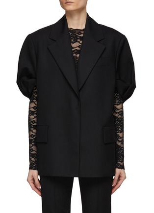 Main View - Click To Enlarge - WE11DONE - Puff Sleeved Jacket