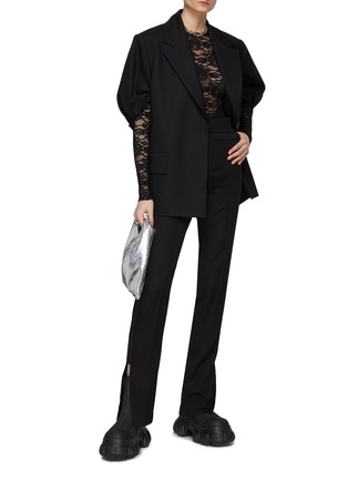 Figure View - Click To Enlarge - WE11DONE - Puff Sleeved Jacket