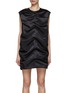 Main View - Click To Enlarge - WE11DONE - Shirred Sleeveless Mini Dress