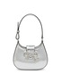 Main View - Click To Enlarge - SELF-PORTRAIT - Mini ‘Bow Curve’ Crystal Embellished Leather Hobo Bag