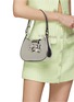 Figure View - Click To Enlarge - SELF-PORTRAIT - Mini ‘Bow Curve’ Crystal Embellished Leather Hobo Bag