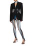 Figure View - Click To Enlarge - MUGLER - Sheer Panel Leggings