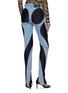 Back View - Click To Enlarge - MUGLER - Panelled Straight Leg Jeans