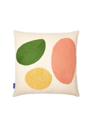 Main View - Click To Enlarge - THE CONRAN SHOP - Knotted Pebbles Cushion Cover — Orange/Sand
