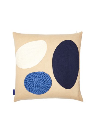 Main View - Click To Enlarge - THE CONRAN SHOP - Knotted Pebbles Cushion Cover — Palace Blue/Navy