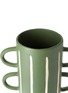 Detail View - Click To Enlarge - THE CONRAN SHOP - Wax Resist Stripe Double Handle Tall Vase