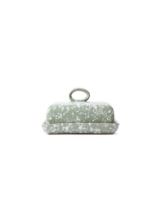 Main View - Click To Enlarge - THE CONRAN SHOP - Splatter Butter Dish — Silt Green