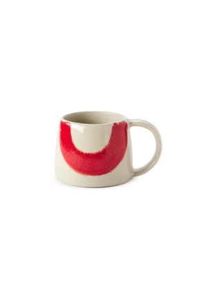 Main View - Click To Enlarge - THE CONRAN SHOP - Block Print Mug — Red/Aqua