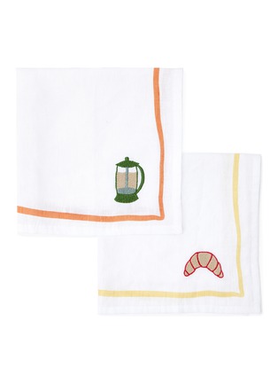 Main View - Click To Enlarge - THE CONRAN SHOP - Bistro Cafetiere Croissant Napkin — Set Of 2