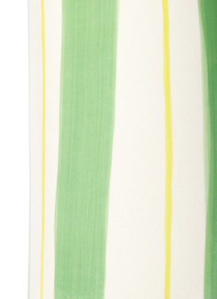Detail View - Click To Enlarge - THE CONRAN SHOP - Small Stripe Vase — Green