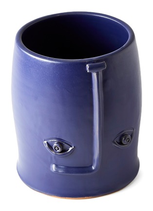 Detail View - Click To Enlarge - THE CONRAN SHOP - Face Vase - Blue