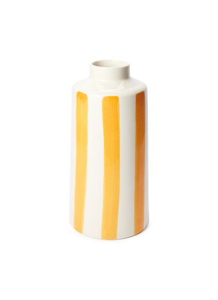 Main View - Click To Enlarge - THE CONRAN SHOP - Striped Large Vase — Orange