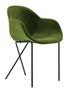 THE CONRAN SHOP - Cross Leg Velvet Dining Chair — Verde