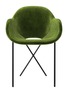 THE CONRAN SHOP - Cross Leg Velvet Dining Chair — Verde