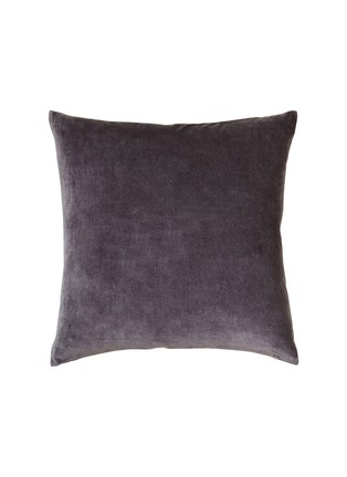 Main View - Click To Enlarge - THE CONRAN SHOP - Velvet Cushion Cover — Fog