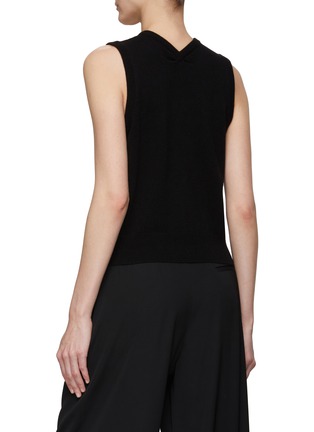 Back View - Click To Enlarge - THE ROW - ‘Garay’ V-Neck Sleeveless Cashmere Knit Tank Top