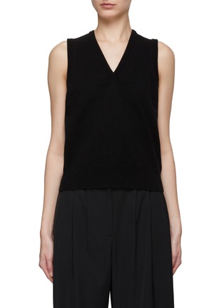 Main View - Click To Enlarge - THE ROW - ‘Garay’ V-Neck Sleeveless Cashmere Knit Tank Top