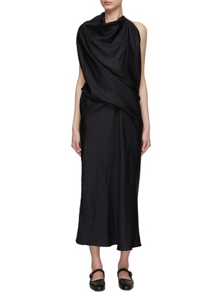 Main View - Click To Enlarge - THE ROW - ‘Bemini’ Sleeveless Halter Neck Midi Dress