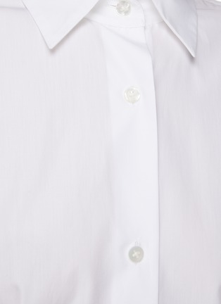  - THE ROW - ‘Blaga’ Curved Hem Cotton Button Up Shirt