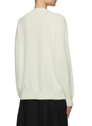 Back View - Click To Enlarge - THE ROW - ‘Tana’ Crewneck Long Sleeve Cashmere Knit Sweater