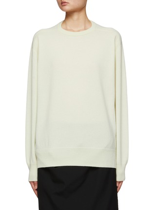 Main View - Click To Enlarge - THE ROW - ‘Tana’ Crewneck Long Sleeve Cashmere Knit Sweater