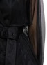  - ALEXANDER MCQUEEN - Belted Tulle Layered Short Trench Coat