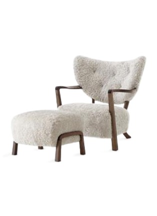 Main View - Click To Enlarge - &TRADITION - ‘Wulff ATD2’ Lounge Chair And Pouf — Karakorum 004