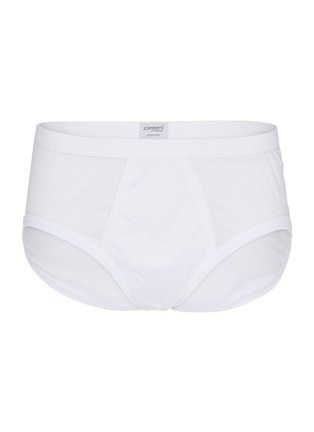 Main View - Click To Enlarge - ZIMMERLI - ‘Royal Classic’ Cotton Open Fly Briefs