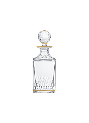 Main View - Click To Enlarge - SAINT-LOUIS - Apollo Square Decanter — Gold Rim