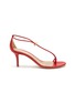 Main View - Click To Enlarge - GIANVITO ROSSI - 70 Logo Engraved Toggle Strappy Heeled Sandals
