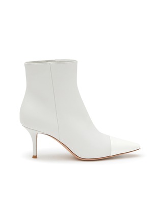 Main View - Click To Enlarge - GIANVITO ROSSI - 70 Square Toe Leather Ankle Boots