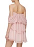 Back View - Click To Enlarge - BERNADETTE - Rose Appliqué Off Shoulder Mini Dress