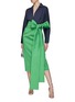 Figure View - Click To Enlarge - BERNADETTE - Claire Shirt Ribbon Maxi Dress