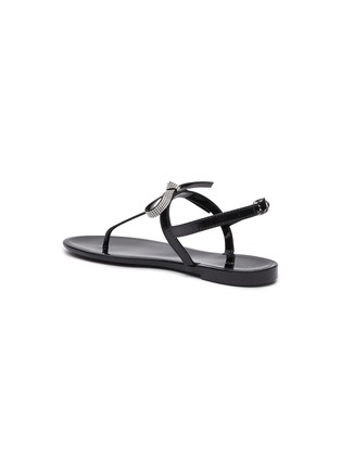  - STUART WEITZMAN - ‘Bow’ Crystal Embellished Bow Motif Sandals
