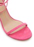 Detail View - Click To Enlarge - STUART WEITZMAN - Barelynude' Single Band Wrap Suede Sandals