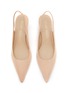 Detail View - Click To Enlarge - STUART WEITZMAN - ‘Stuart’ 50 Suede Slingback Pumps